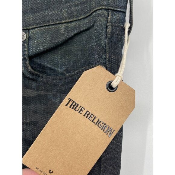 True Religion Women's Casey Super Skinny Jean in Tiger Camo Sz 24 $228 - Picture 4 of 8